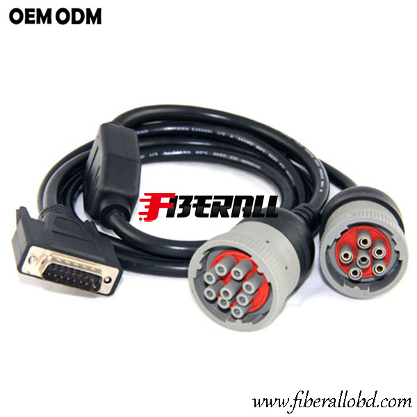 Adaptador de cable para camión DB15 a Carter J1708 J1939