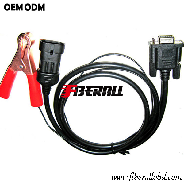 Cable de diagnóstico de coche DB9 a FIAT de 3 pines + abrazadera