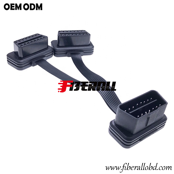 Cable divisor de diagnóstico de coche OBD de ángulo recto