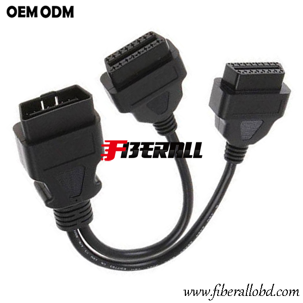 Cable divisor OBD del vehículo con conector J1962 OBD-II