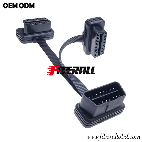 Cable divisor de diagnóstico de coche OBD de ángulo recto