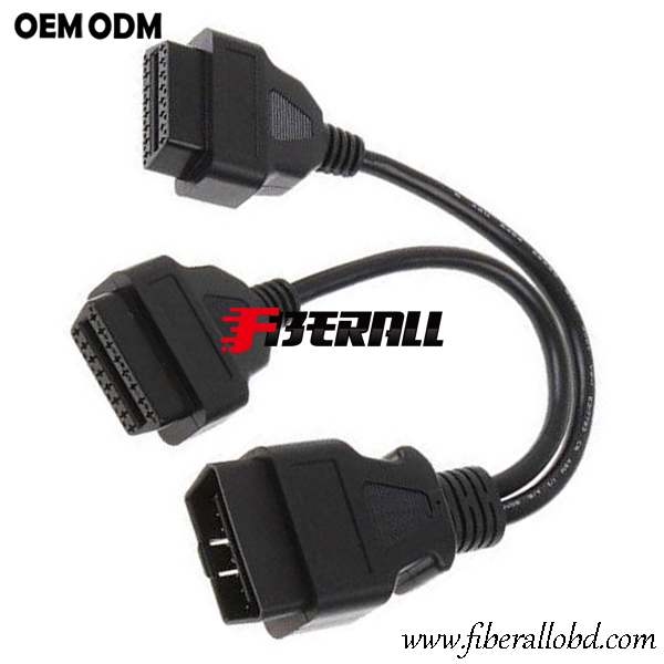 Cable divisor OBD del vehículo con conector J1962 OBD-II