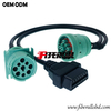 Adaptador de cable divisor de camión Deutsch J1939 a OBD2