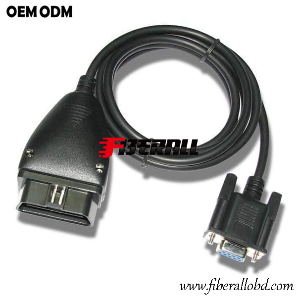 Cable de diagnóstico OBD-II VAG de 16 pines a DB9F DLC